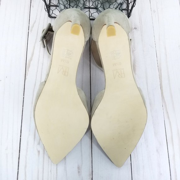 🔥SOLD🔥 Pelle Moda Kenley Shimmer Suede Ankle Strap Pump - Picture 7 of 8